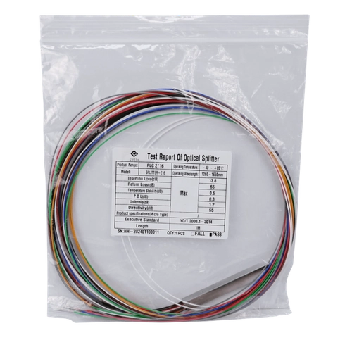 DIVE-16. 2x16 sin-Conectores 1mt Divisor Splitter XPON XGPON req-Fusion G657A1
