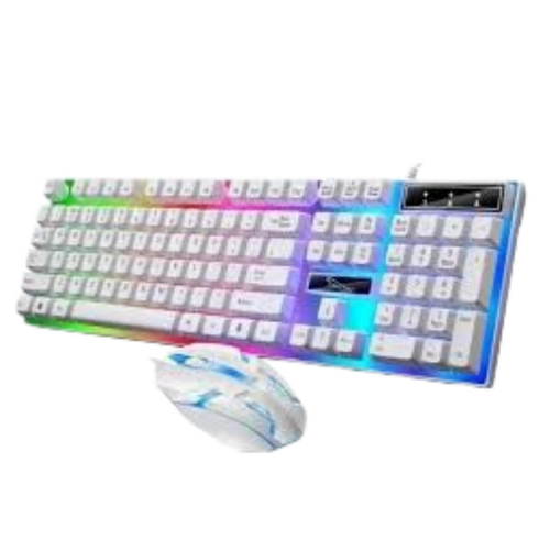 Combo Gamer AOAS M-400: Teclado Retroiluminado RGB y Mouse Óptico al Mejor Precio