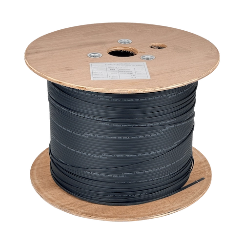 CFSN. 1km LSZH 1-G657A1 Portante-1mm Cable Negro Drop FTTH Fibra SM