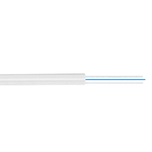 CFSP1. 1-Fibra-G652D Blanca 500m DropCable Exter. FTTH SM LSZH 3x2mm