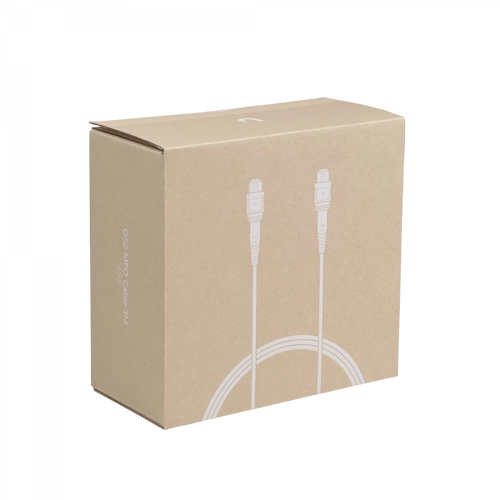 JF3MM3. Cable de conexión MPO-MPO de 3 metros con 12 fibras ópticas multimodo OM3