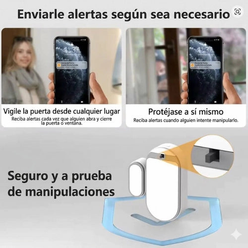 Sensor Magnético Inteligente IMOU para Puertas y Ventanas – Alarma Antisabotaje y Batería de 2 años