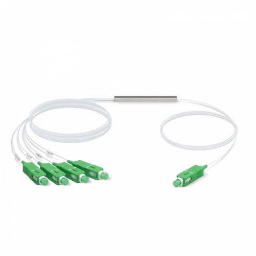UF-SPLITTER-4. UBIQUITI 1x4 SC/APC Divisor PLC p/GPON 3mt 150+150cm 0,9mm 1260-1650nm