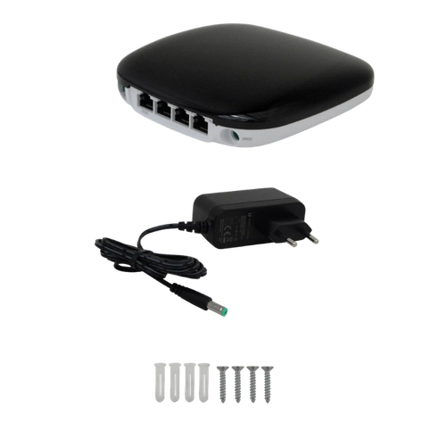 UF-WIFI. UBIQUITI 2,4-N300 GPON ONU 4-1000 1-SC/APC SM B+ inc24V-Plug 126x126mm