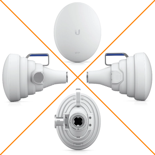 Antena UISP‑HORN Marca Ubiquiti.