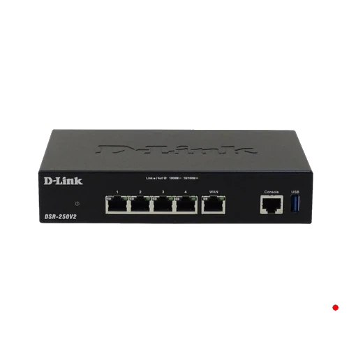D-link 3-1000 1-wan 1-Configu Console-RJ45 USB IPS Router inc-12V/1,5A - DSR-250V2
