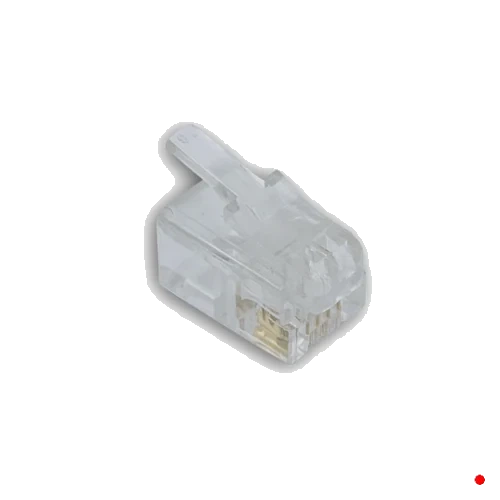 GENERICO 10un RJ9 Rj10 Rj22 Macho 4P4C-7,7mm Auricular Conector Crimpeable - RJ9-10U