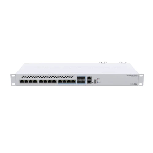 MikroTik req-2cables-C13 8-10G 4-SFP+10G-Combo 1-100 Console L5 Switch | CRS312-4C+8XG-RM