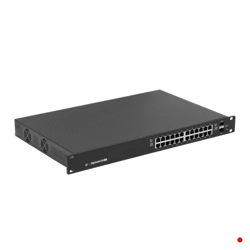 Ubiquiti 200W-tot 24-1000-PoE24/48af/52at 2-SFP Switch Admin-L3 DHCP | ES24-250W
