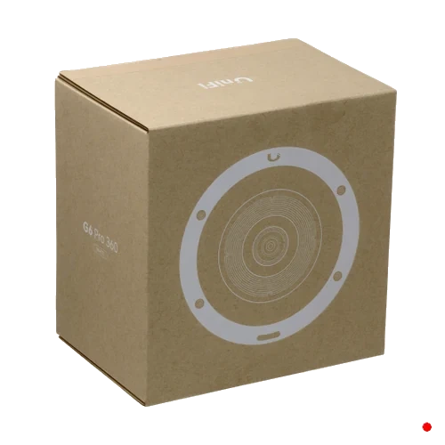 Ubiquiti UI Blanco 12MP 360Domo IK10 AI 3504x3504 IR15 1-100 IP66 Audio reqPoE+ | UVC-G6-PRO-360-W