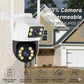 Cámara de Seguridad Exterior WiFi Doble Lente 360° | Monitoreo Dual Inteligente App Yoosee