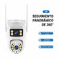 Cámara de Seguridad Exterior WiFi Doble Lente 360° | Monitoreo Dual Inteligente App Yoosee
