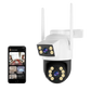 Cámara de Seguridad Exterior WiFi Doble Lente 360° | Monitoreo Dual Inteligente App Yoosee