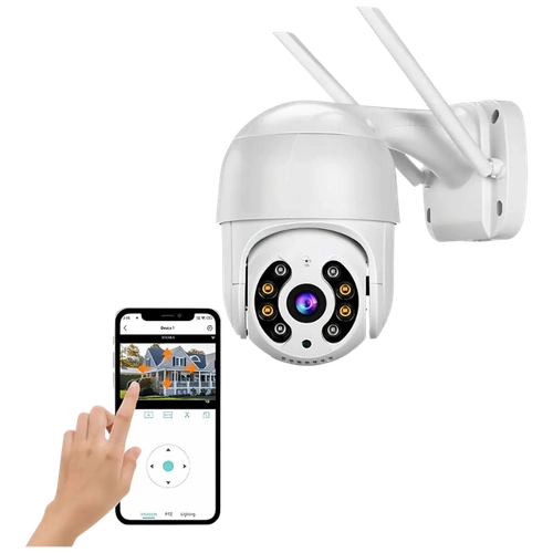 Cámara de Seguridad Exterior WiFi PTZ 360° Tipo Domo | App Yoosee
