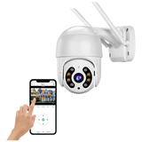 Cámara de Seguridad Exterior WiFi PTZ 360° Tipo Domo | App Yoosee