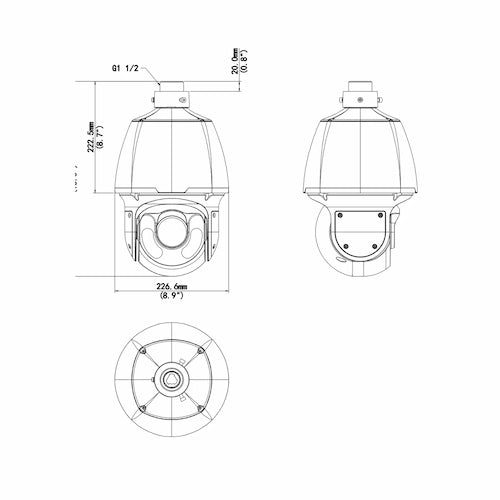 IPC6624SR-X33-VF Cámara IP Domo PTZ