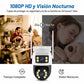 Cámara de Seguridad Exterior WiFi Doble Lente 360° | Monitoreo Dual Inteligente App Yoosee