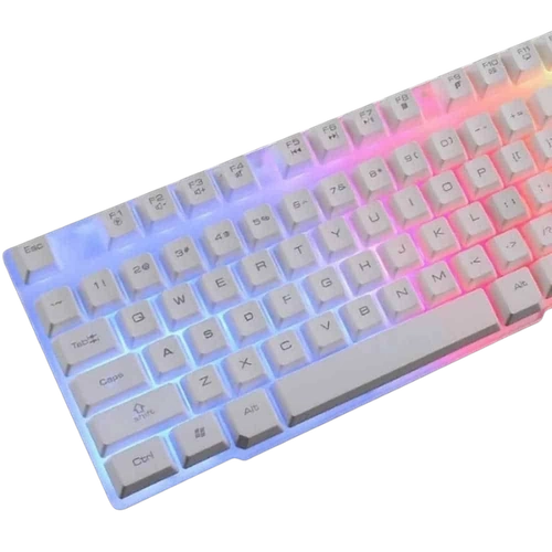 Combo Gamer AOAS M-400: Teclado Retroiluminado RGB y Mouse Óptico al Mejor Precio