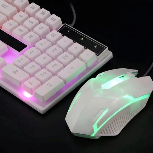 Combo Gamer AOAS M-400: Teclado Retroiluminado RGB y Mouse Óptico al Mejor Precio