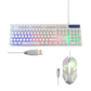 Combo Gamer AOAS M-400: Teclado Retroiluminado RGB y Mouse Óptico al Mejor Precio