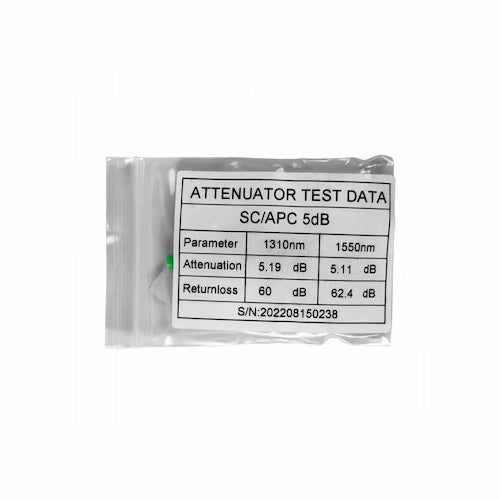 ATSA-5 Atenuador 5dB SM SC/APC Atenuador de fibra óptica