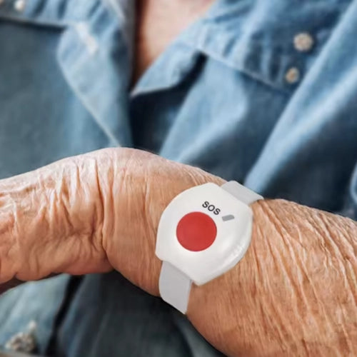 Botón de Pánico 433MHz: Pulsera SOS para Adultos Mayores