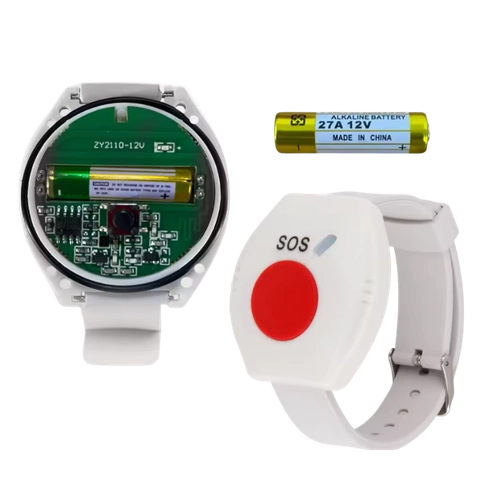 Botón de Pánico 433MHz: Pulsera SOS para Adultos Mayores