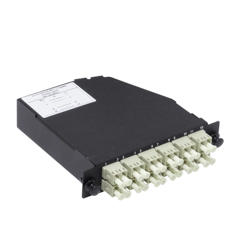 CALCOM1. OM1 24-LC 2-MPO/M Cassette para 1U-3P 130mm Fibra Pre-conectorizada.