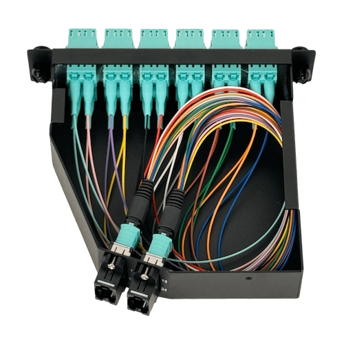 CASCOM3 OM3 12-SC 1-MPO/M Cassette 130mm Fibra Pre-Conectorizada