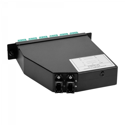 CALCOM3. OM3 24-LC 2-MPO/M Cassette.
