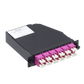 CALCOM4 OM4 24-LC 2-MPO/M Cassette de fibra óptica pre-conectorizada