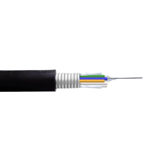 CF3612. OM3 12-Fibra-MM GYTS Armadura-Metal Exterior-PE Multimodo 12x50 3-tubo