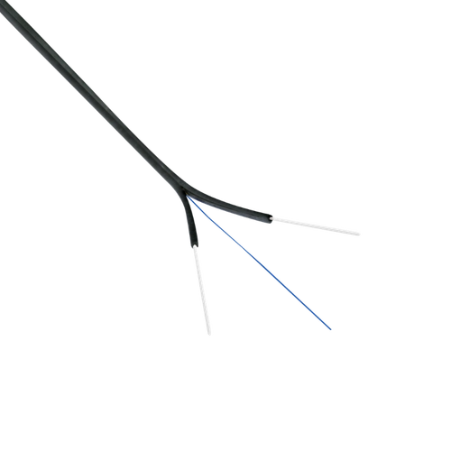 CFSN1N. Negra 1-Fibra-SM-G652D 500mt Drop Interior 2-Portantes-FRP LSZH 3x2mm