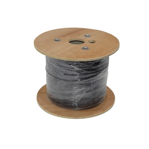 CFSN1N. Negra 1-Fibra-SM-G652D 500mt Drop Interior 2-Portantes-FRP LSZH 3x2mm