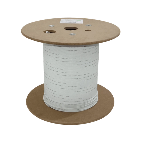 CFSP1. 1-Fibra-G652D Blanca 500m DropCable Exter. FTTH SM LSZH 3x2mm