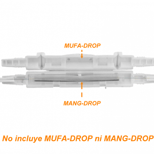 CFSP1. 1-Fibra-G652D Blanca 500m DropCable Exter. FTTH SM LSZH 3x2mm