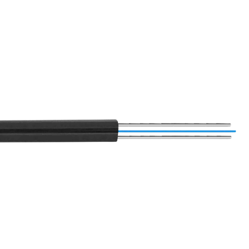 CFSP1N. 1-Fibra-G652 Negra 500m DropCable Exterior FTTH SM LSZH 3x2mm