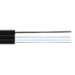 CFSQ. 1km LSZH 1-Fibra-SM-G657A2 Portante-1mm 2xFRP Cable Negro Drop Fibra