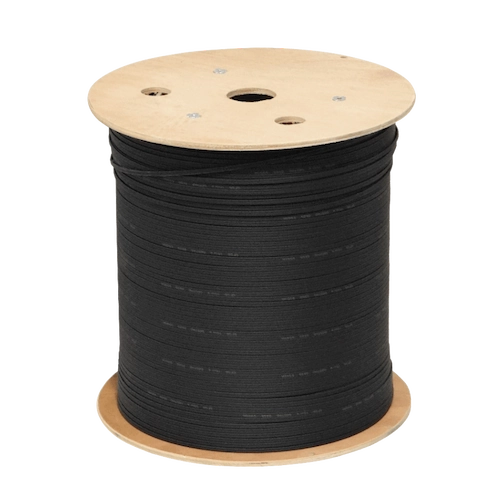 CFSQ. 1km LSZH 1-Fibra-SM-G657A2 Portante-1mm 2xFRP Cable Negro Drop Fibra