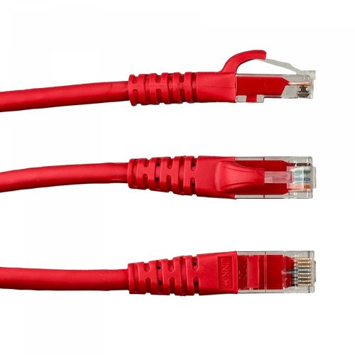 CP6R-10L LINKMADE 1MT CAT6 ROJO LSZH CABLE PATCH INYECTADO MULTIFILAR
