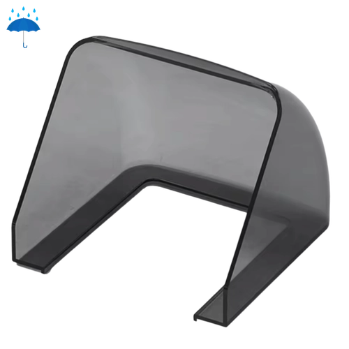 Cubierta Impermeable para Enchufe Eléctrico Exterior (Tipo 86) Color negro mate transparente
