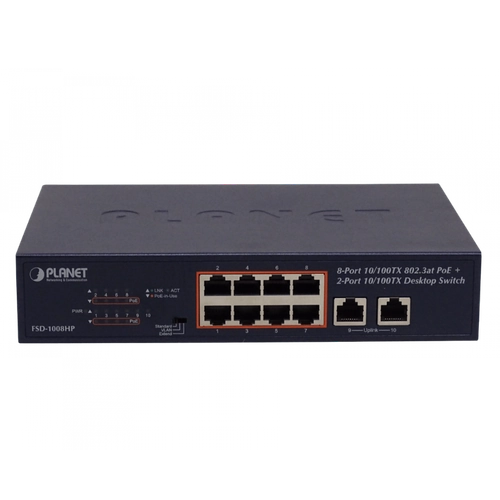 Switch de red PLANET FSD-1008HP