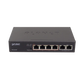 Switch de red PLANET FSD-604HP con 6 puertos a 100 Mbps, incluyendo 4 puertos PoE+ (802.3af/at)