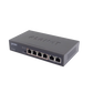 Switch de red PLANET FSD-604HP con 6 puertos a 100 Mbps, incluyendo 4 puertos PoE+ (802.3af/at)