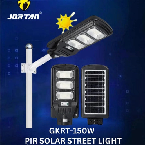 Foco Solar LED Exterior 150W Jortan | Alumbrado de Calle con Sensor