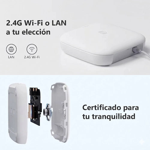 IMOU-Hub de enlace inteligente con cable y Control remoto inalámbrico, sirena integrada Wi-Fi para Alexa, Google Home, Smart Life ZigBee 3,0