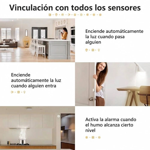 IMOU-Hub de enlace inteligente con cable y Control remoto inalámbrico, sirena integrada Wi-Fi para Alexa, Google Home, Smart Life ZigBee 3,0