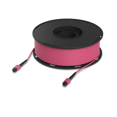 JF4MM100U UI 100mt MPO-MPO 12-Fibras Type-B OM4 Multimodo MM Jumper Fibra LSZH
