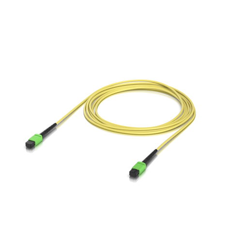 JF3MM3. Cable de conexión MPO-MPO de 3 metros con 12 fibras ópticas multimodo OM3