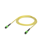 JFSMM3U. Cable de fibra óptica monomodo de 3 metros con conectores MPO-MPO tipo B y 12 fibras.